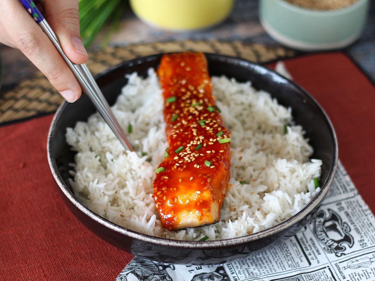Łosoś po koreańsku z sosem gochujang gotowy w 8 minut - zdjęcie 6