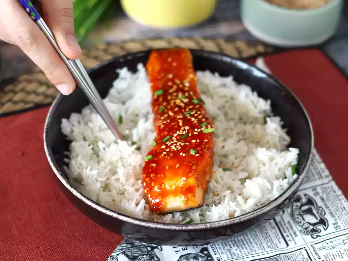 Łosoś po koreańsku z sosem gochujang gotowy w 8 minut - zdjęcie 6