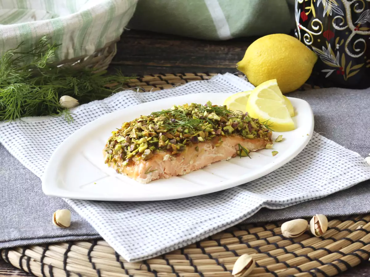 Łosoś w pistacjowej skorupce - zdjęcie 4