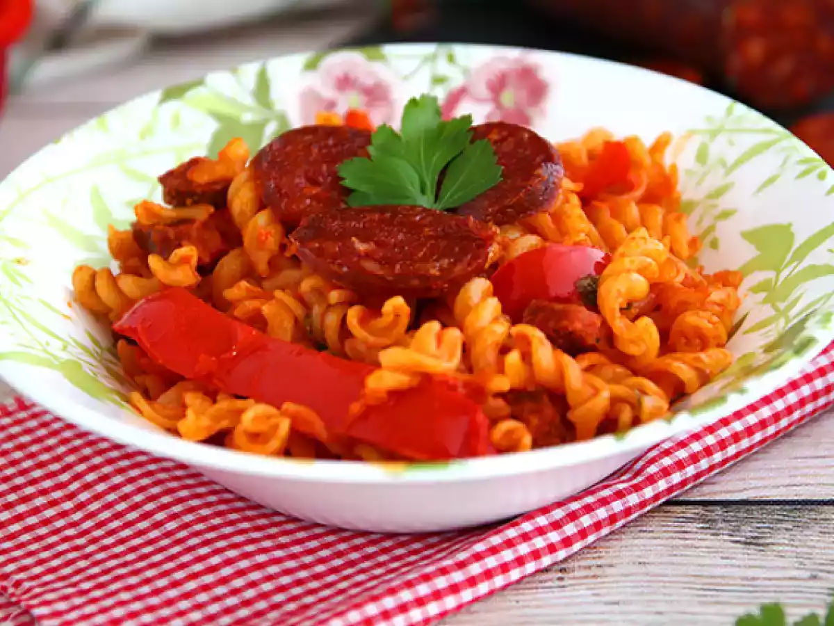 Makaron z chorizo - zdjęcie 5