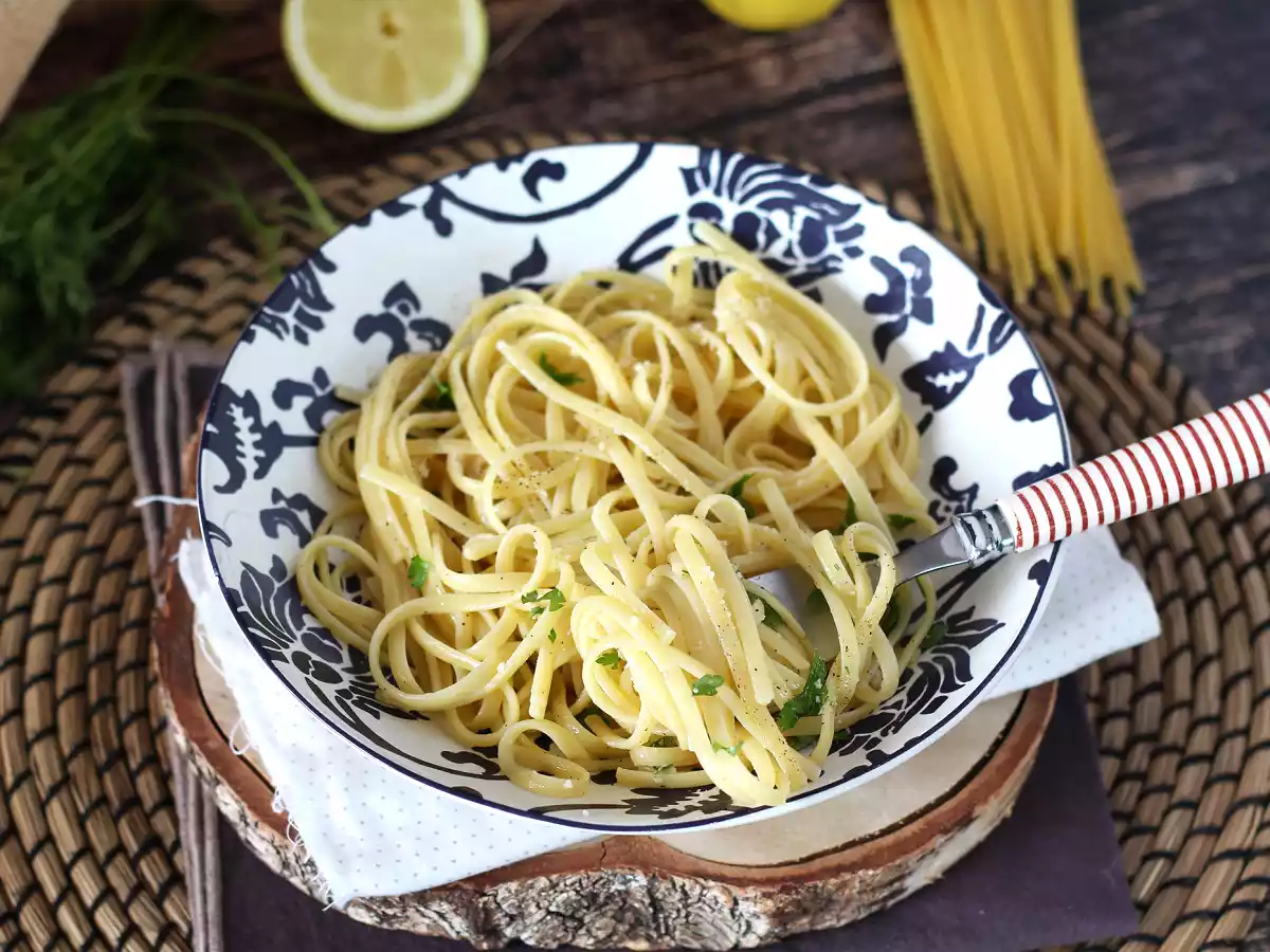 Makaron z cytryną - Pasta al limone (Twój przyszły ulubiony!) - zdjęcie 4