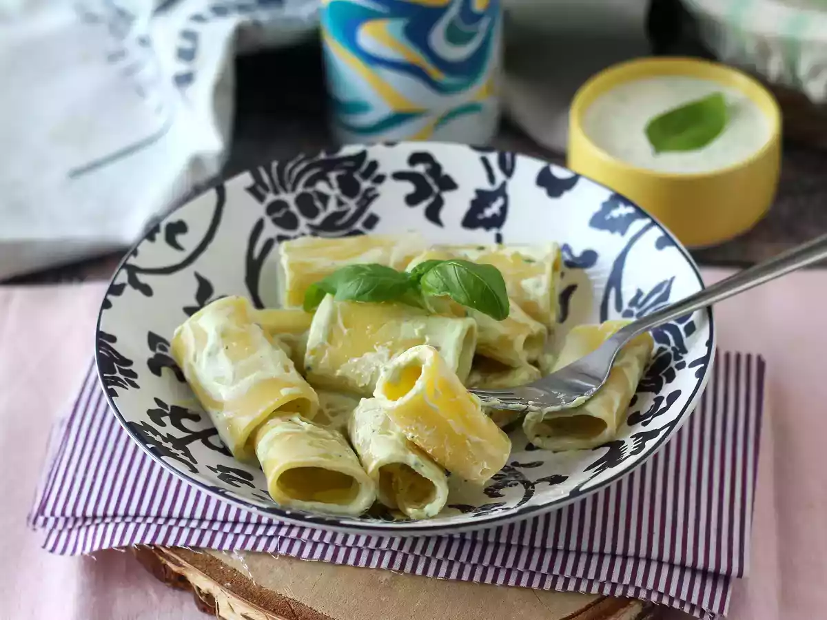 Makaron z ricottą i bazylią - zdjęcie 2