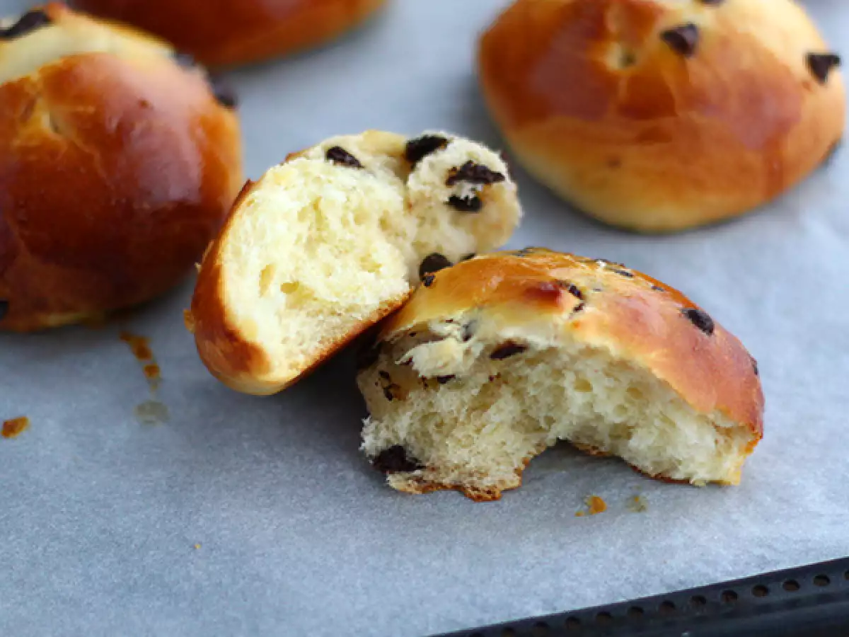 Małe bułeczki brioche z czekoladą - zdjęcie 3