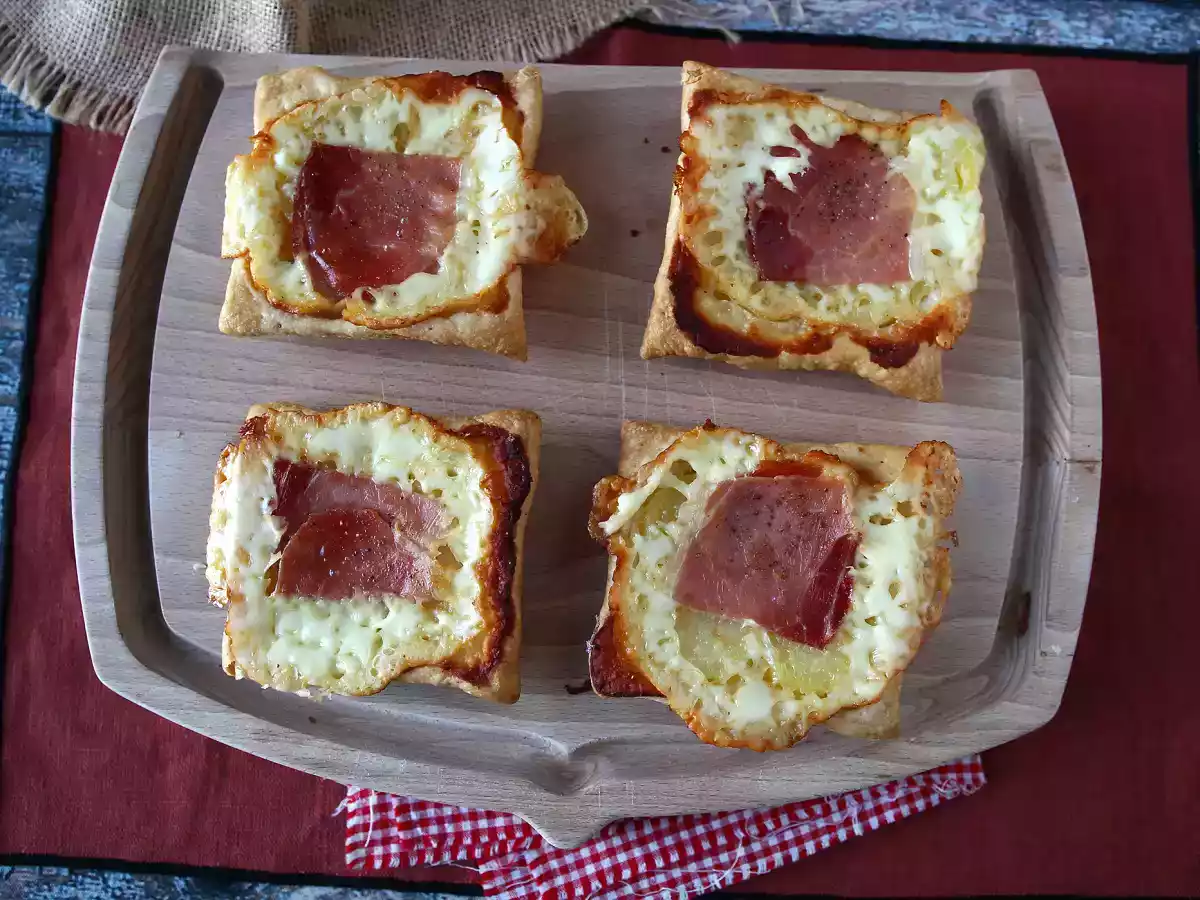 Małe tarty tatin o smaku raclette w pojedynczych porcjach - zdjęcie 6