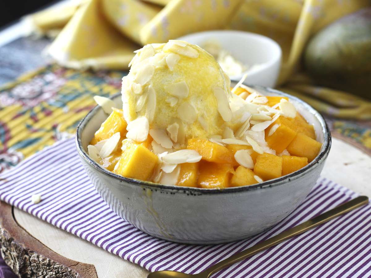 Mango bingsu, pyszny koreański deser z mango, który jest hitem na całym świecie