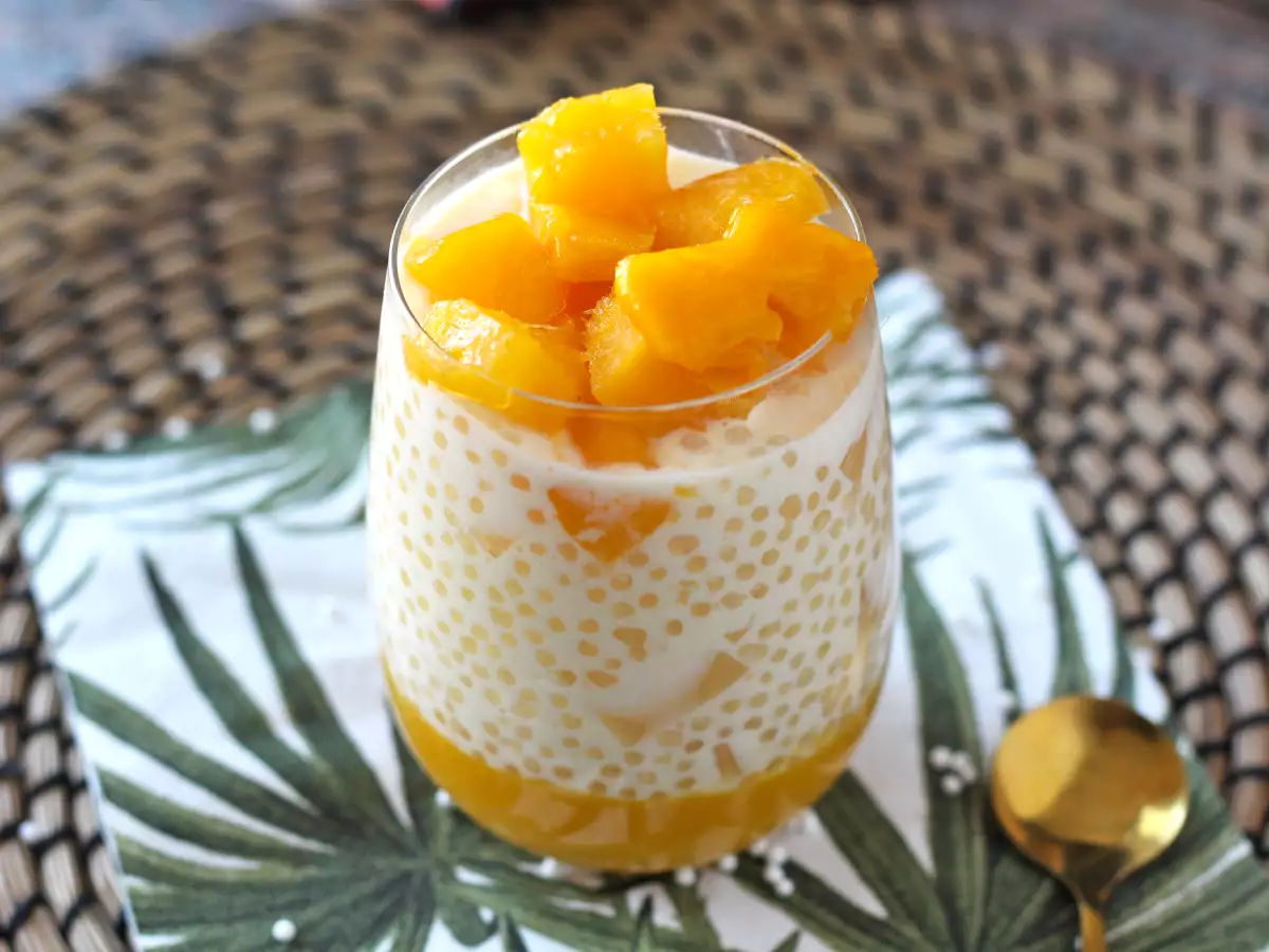 Mango sago, azjatycki deser z tapioką i mango, który podbija swoją prostotą. - zdjęcie 4