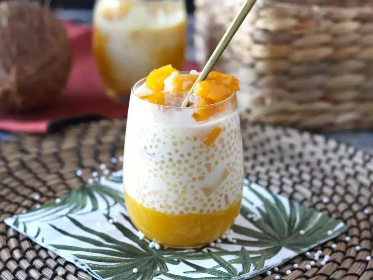 Mango sago, azjatycki deser z tapioką i mango, który podbija swoją prostotą. - zdjęcie 5
