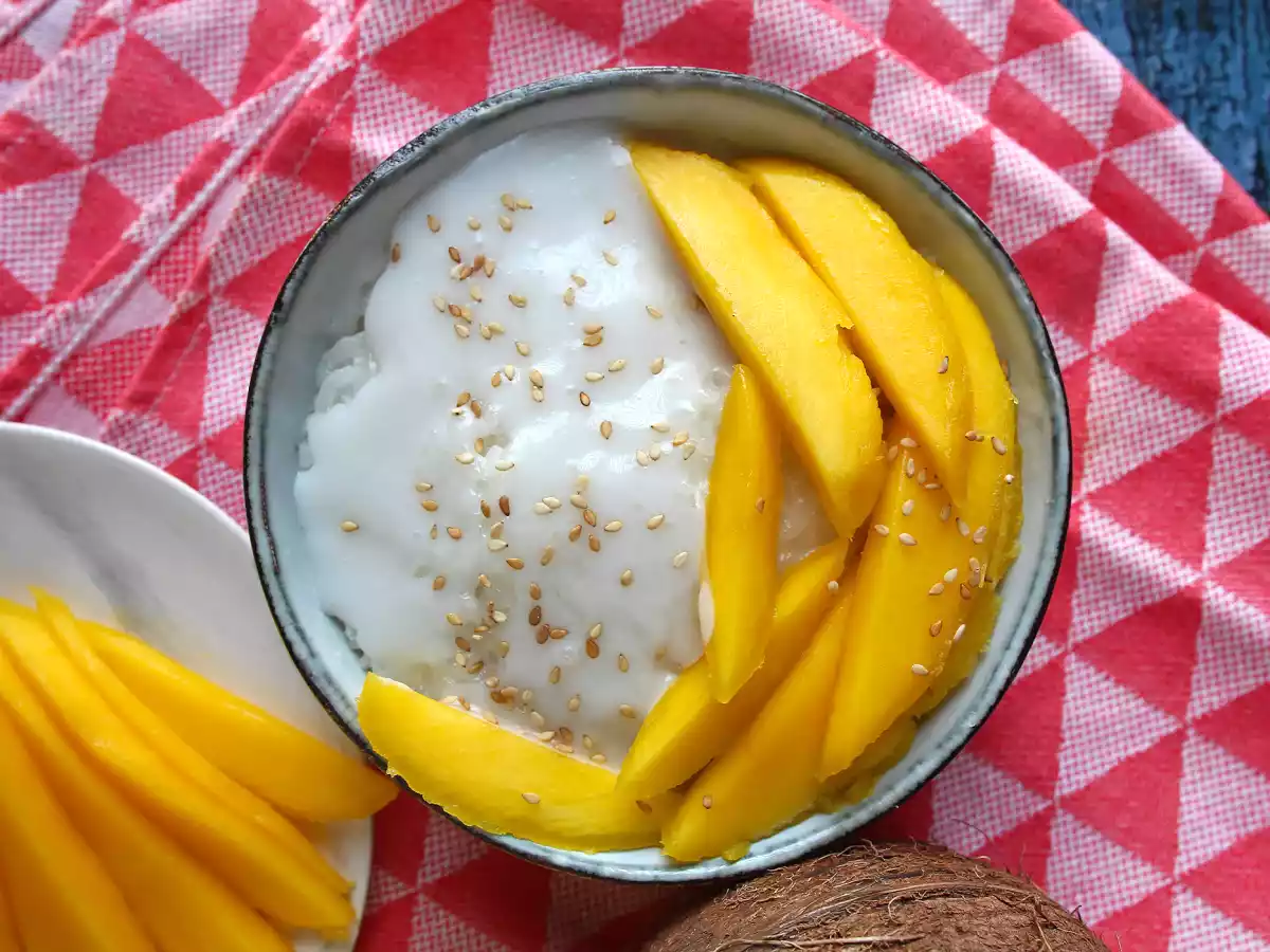Mango sticky rice, super pocieszający tajski deser - zdjęcie 6