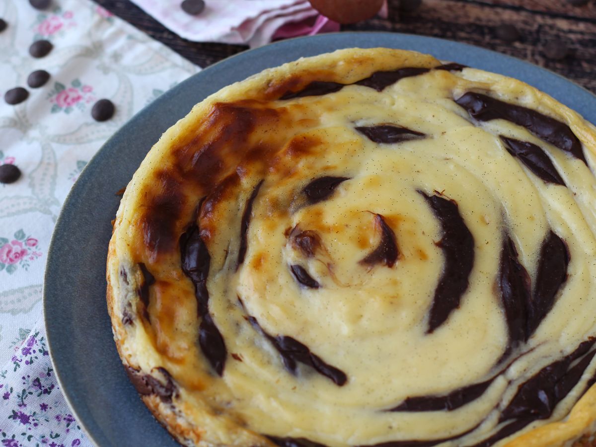 Marmurkowy flan bez ciasta, bardzo łatwy do zrobienia i gwarantujący efekt wow. - zdjęcie 4