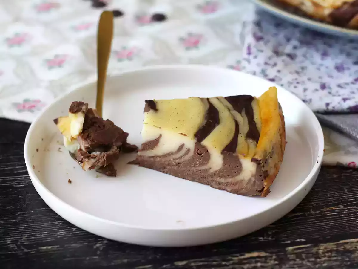 Marmurkowy flan bez ciasta, bardzo łatwy do zrobienia i gwarantujący efekt wow. - zdjęcie 7