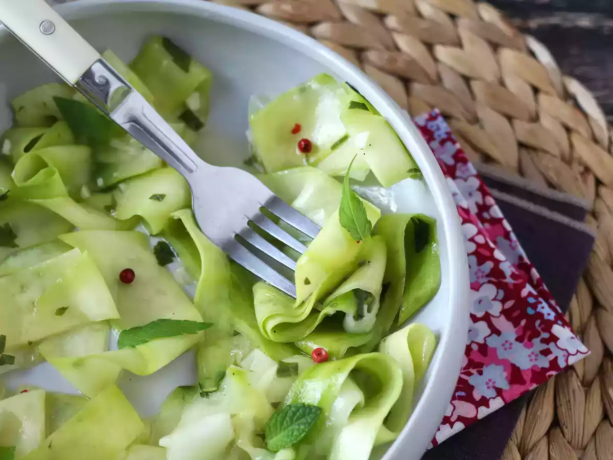 Marynowana cukinia, idealne warzywne carpaccio na lato! - zdjęcie 2