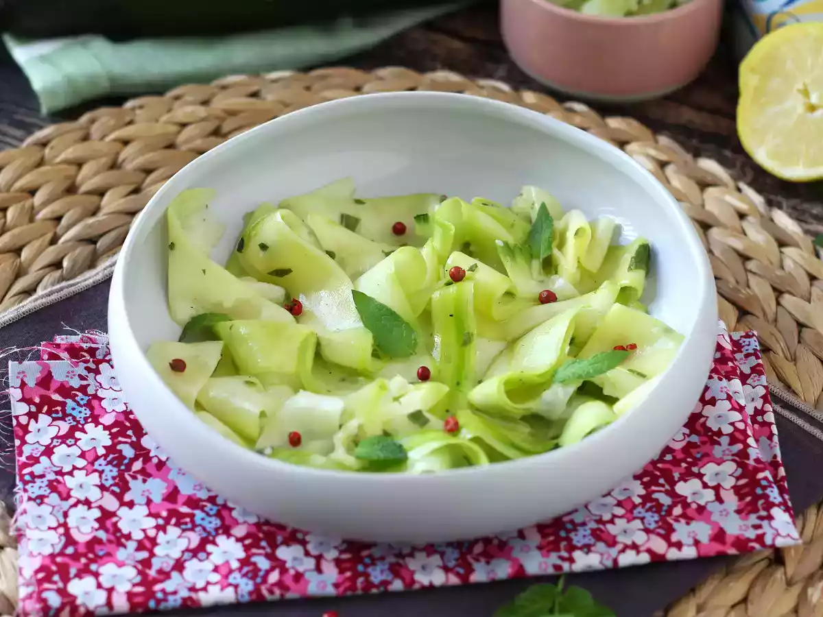 Marynowana cukinia, idealne warzywne carpaccio na lato! - zdjęcie 4