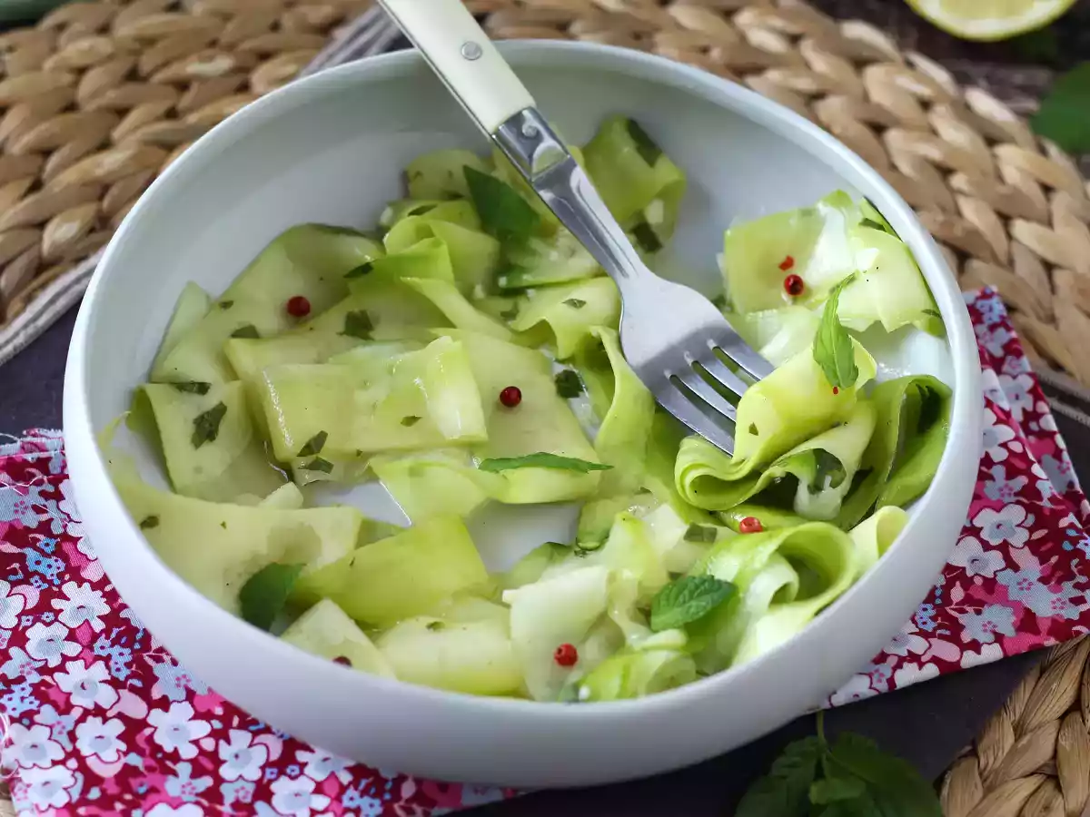 Marynowana cukinia, idealne warzywne carpaccio na lato! - zdjęcie 5