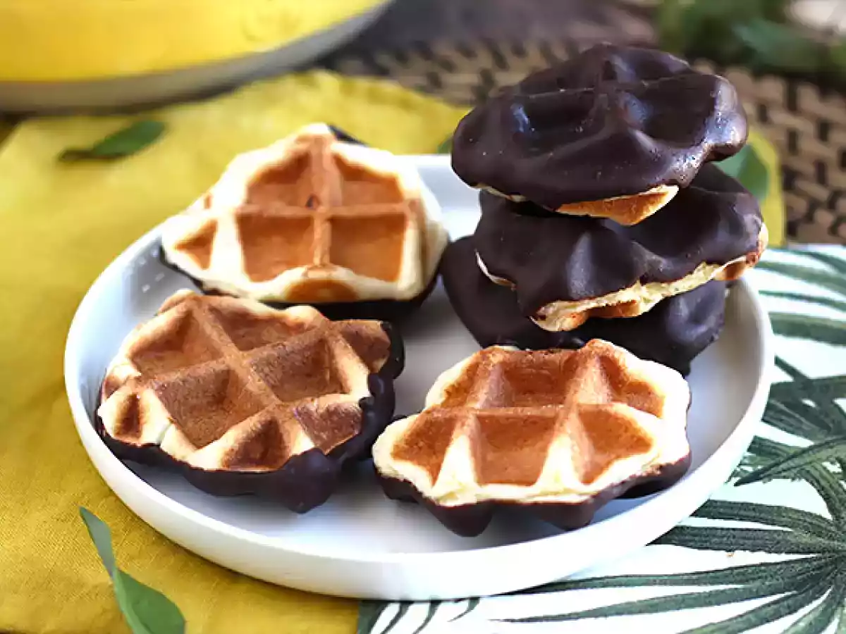 Mini gofry czekoladowe