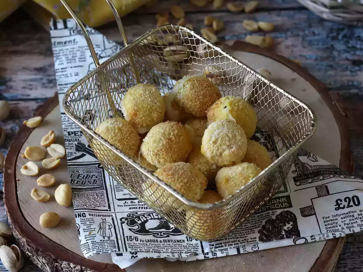 Mozzarelline we frytkownicy powietrznej