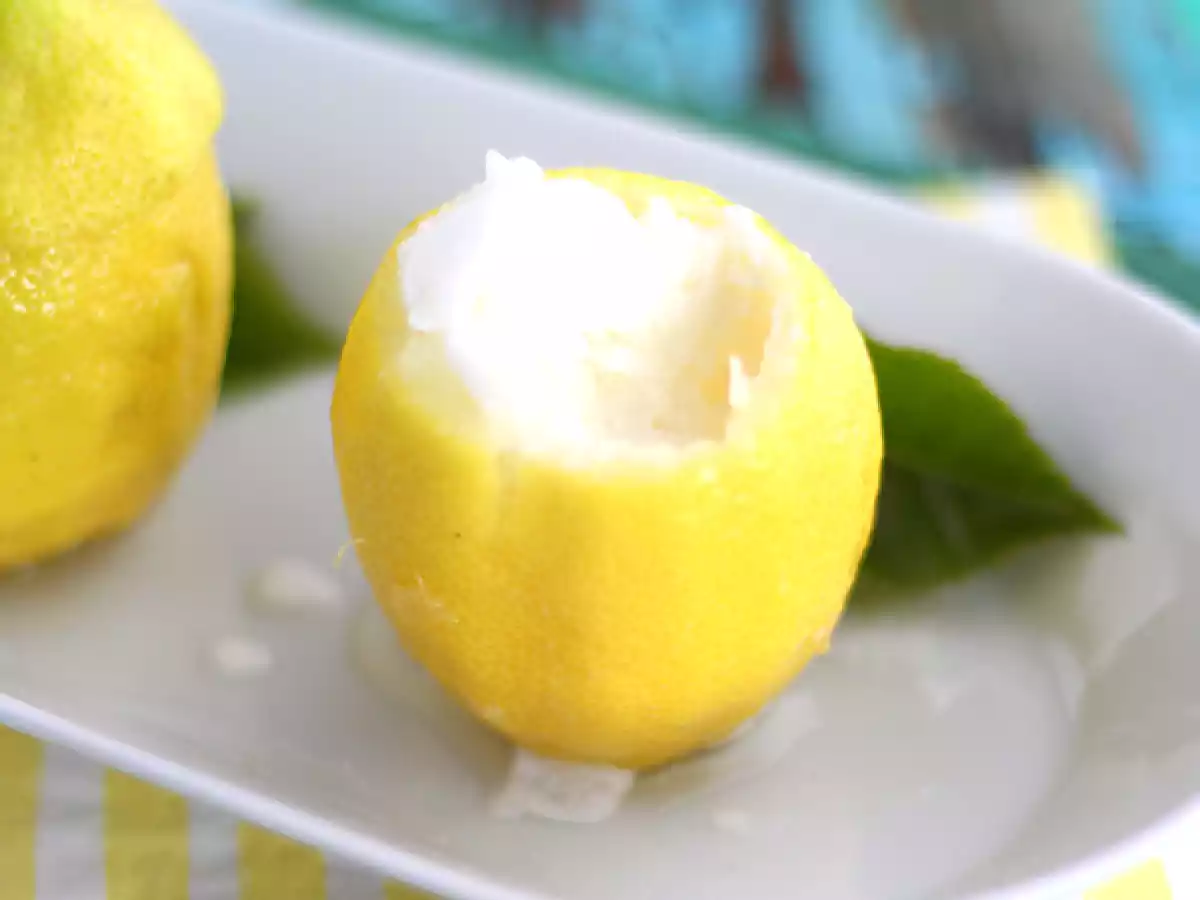 Mrożona cytryna, orzeźwiający sorbet - zdjęcie 3