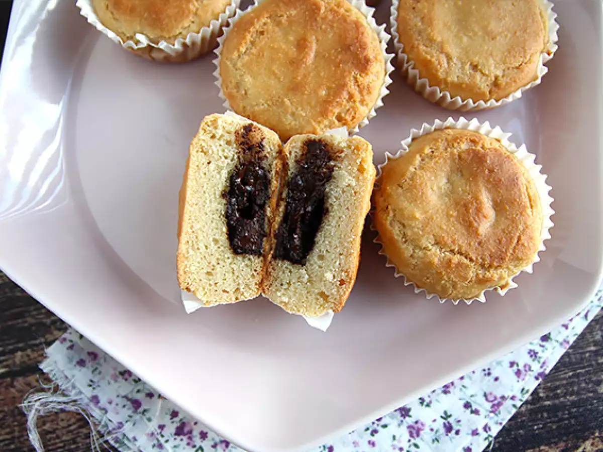 Muffinki z czekoladowym środkiem – wegańskie i bezglutenowe - zdjęcie 2
