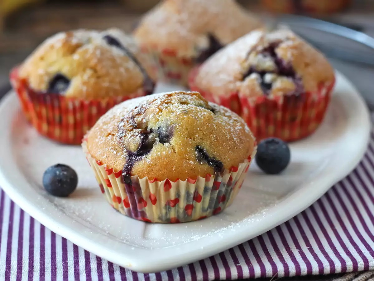 Muffinki z jagodami – miniaturowa wersja pirenejskiego ciasta! - zdjęcie 5