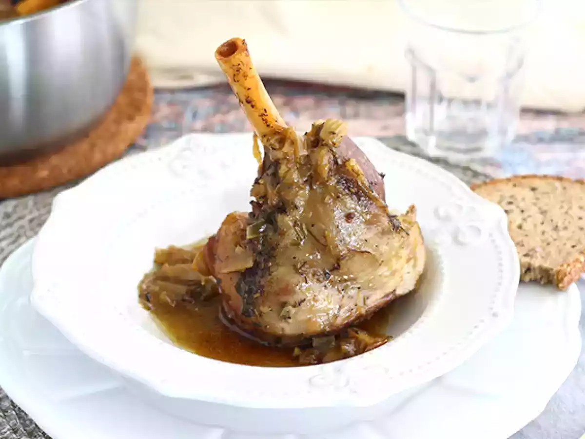 Myszy jagnięce confit z miodem i tymiankiem