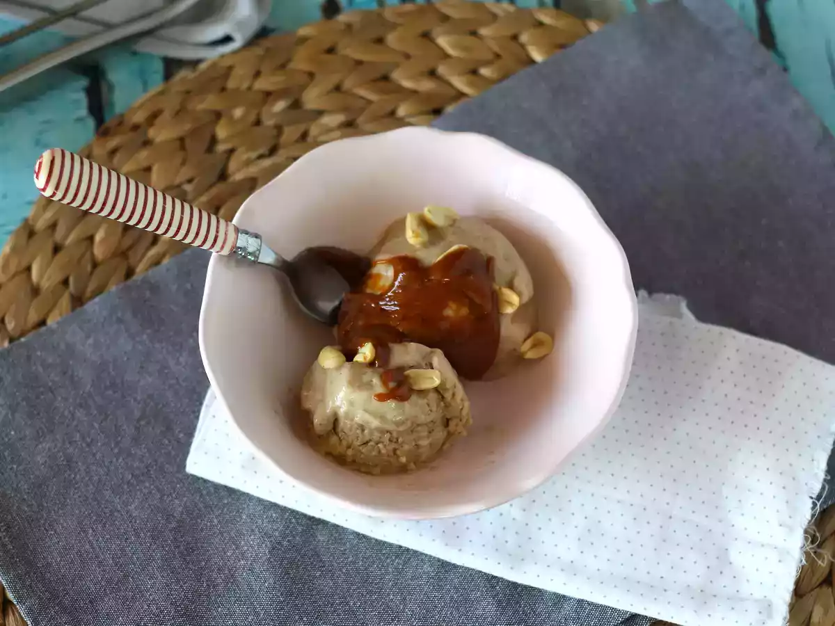 Nice cream banana, wegańskie lody z bananami! Bez maszyny do lodów - zdjęcie 5