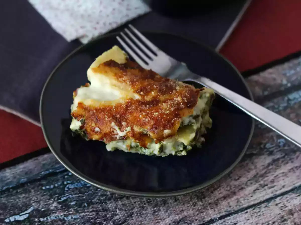 Niezwykle delikatna lasagne z ricottą i szpinakiem - zdjęcie 4