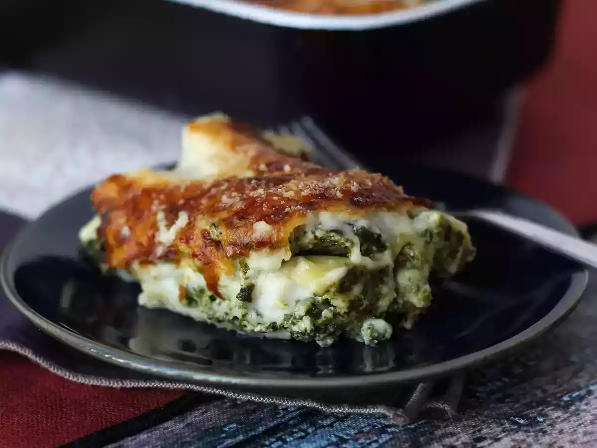 Niezwykle delikatna lasagne z ricottą i szpinakiem - zdjęcie 7