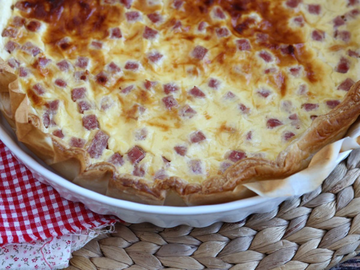 Niskotłuszczowa quiche z szynką, serem i jogurtem! - zdjęcie 4