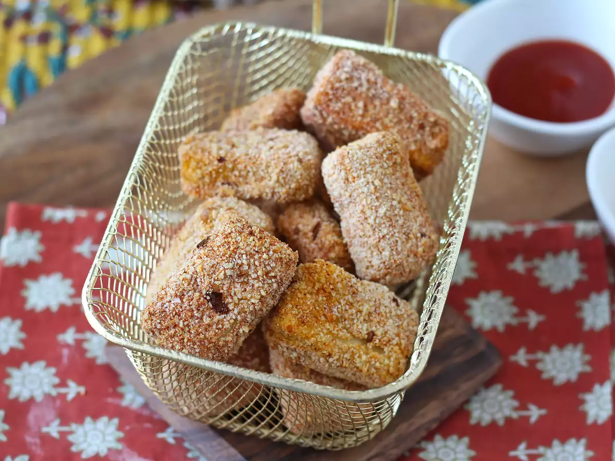 Nuggetsy z tofu z frytkownicy beztłuszczowej (air fryer) - zdjęcie 2