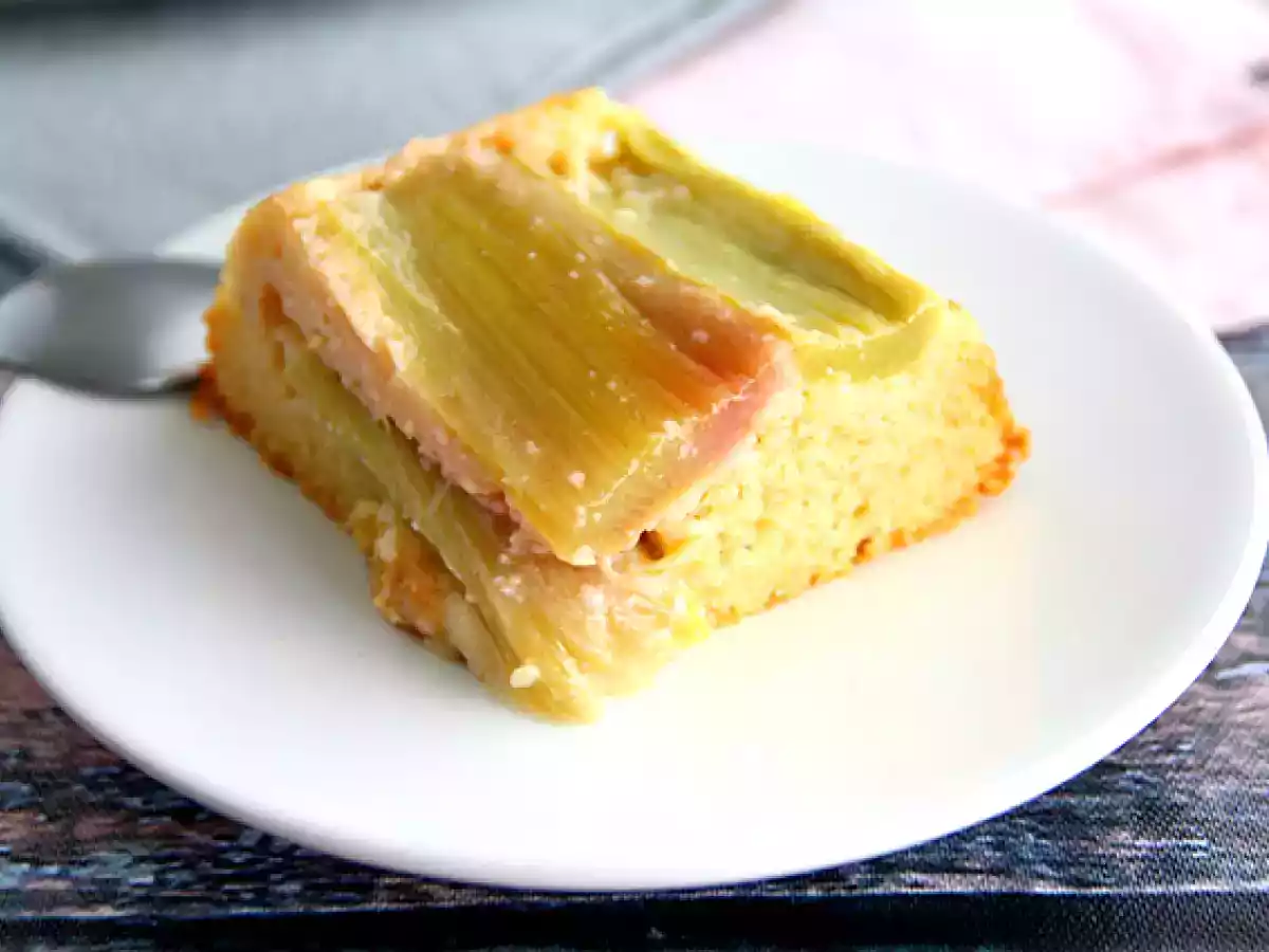 Odwrócone ciasto z rabarbarem - zdjęcie 3