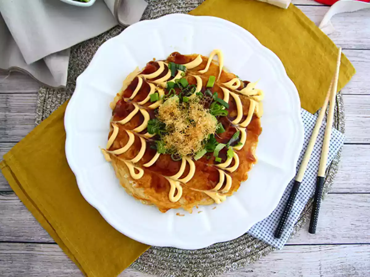 Okonomiyaki - japoński omlet - zdjęcie 3