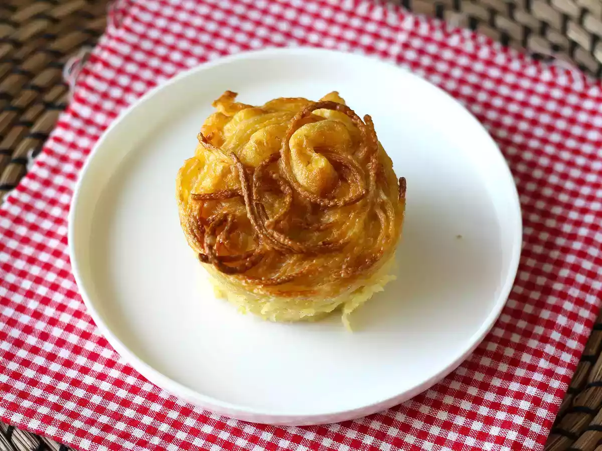 Omlet z makaronem w frytkownicy powietrznej - zdjęcie 3