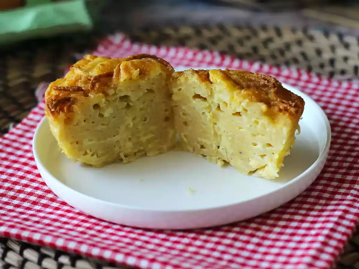Omlet z makaronem w frytkownicy powietrznej - zdjęcie 4