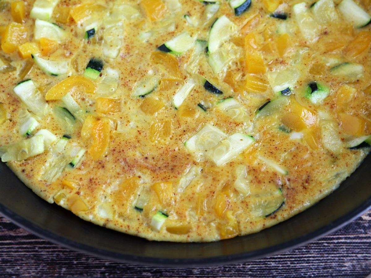 Omlet z papryką i cukinią - zdjęcie 3