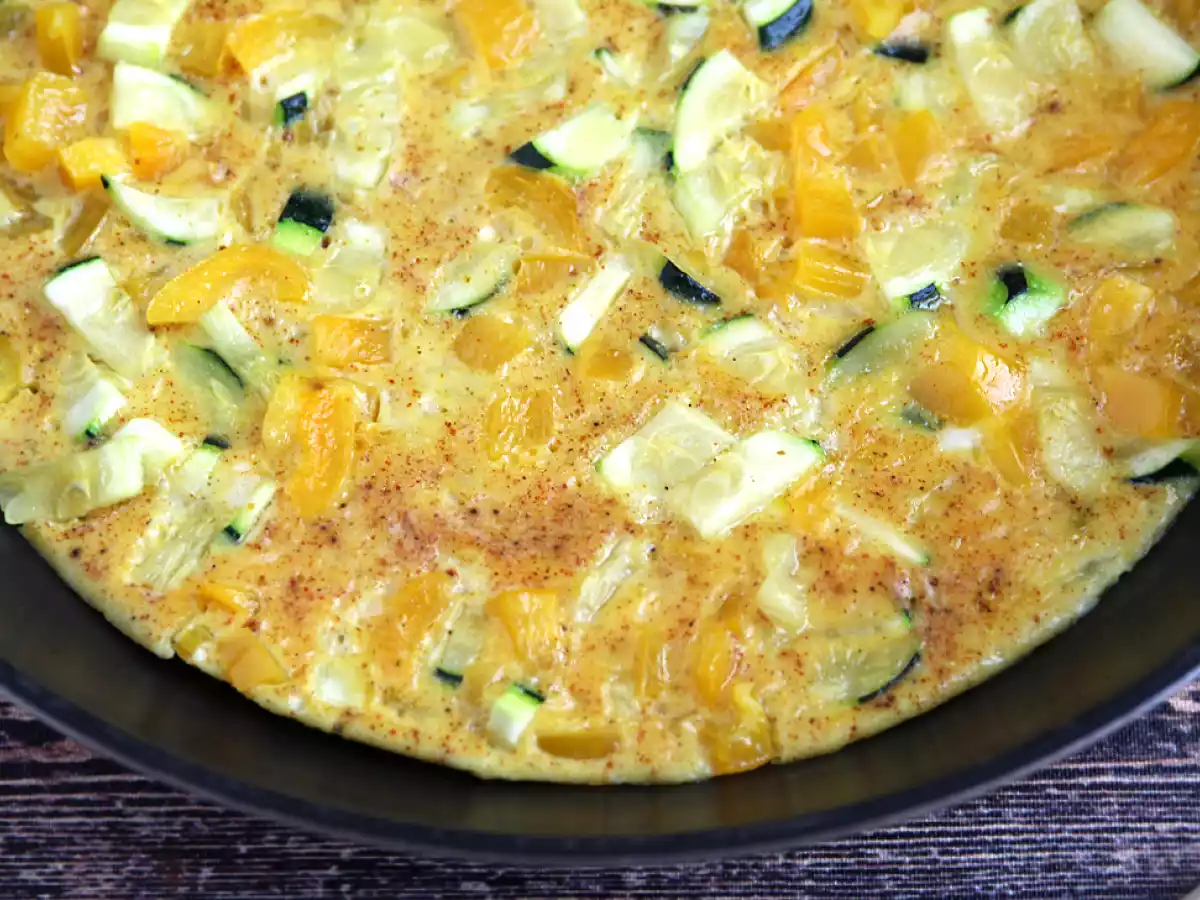 Omlet z papryką i cukinią - zdjęcie 3
