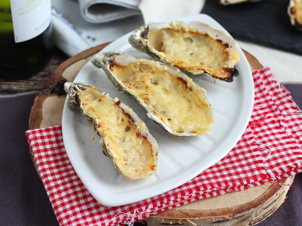 Przepis Ostrygi au gratin dla smakoszy