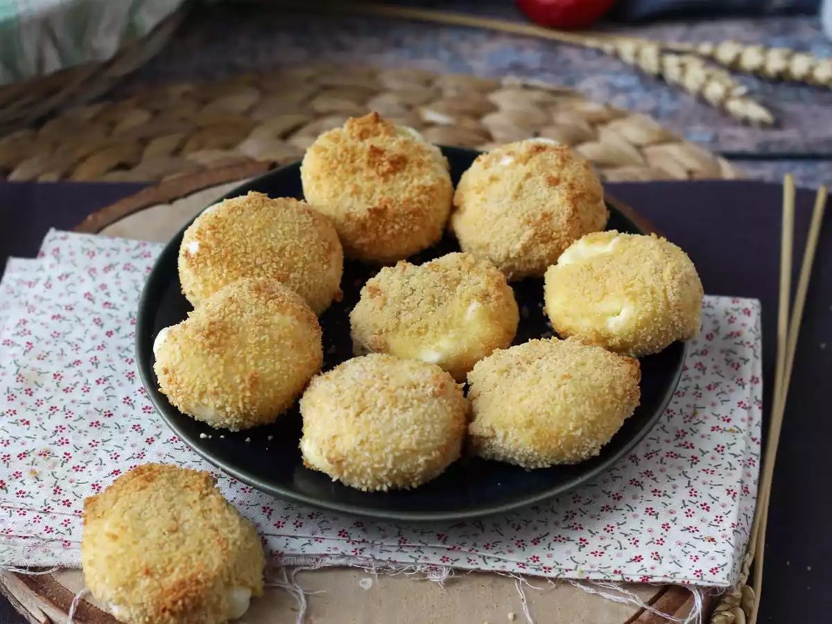 Panierowane Babybels w frytkownicy powietrznej