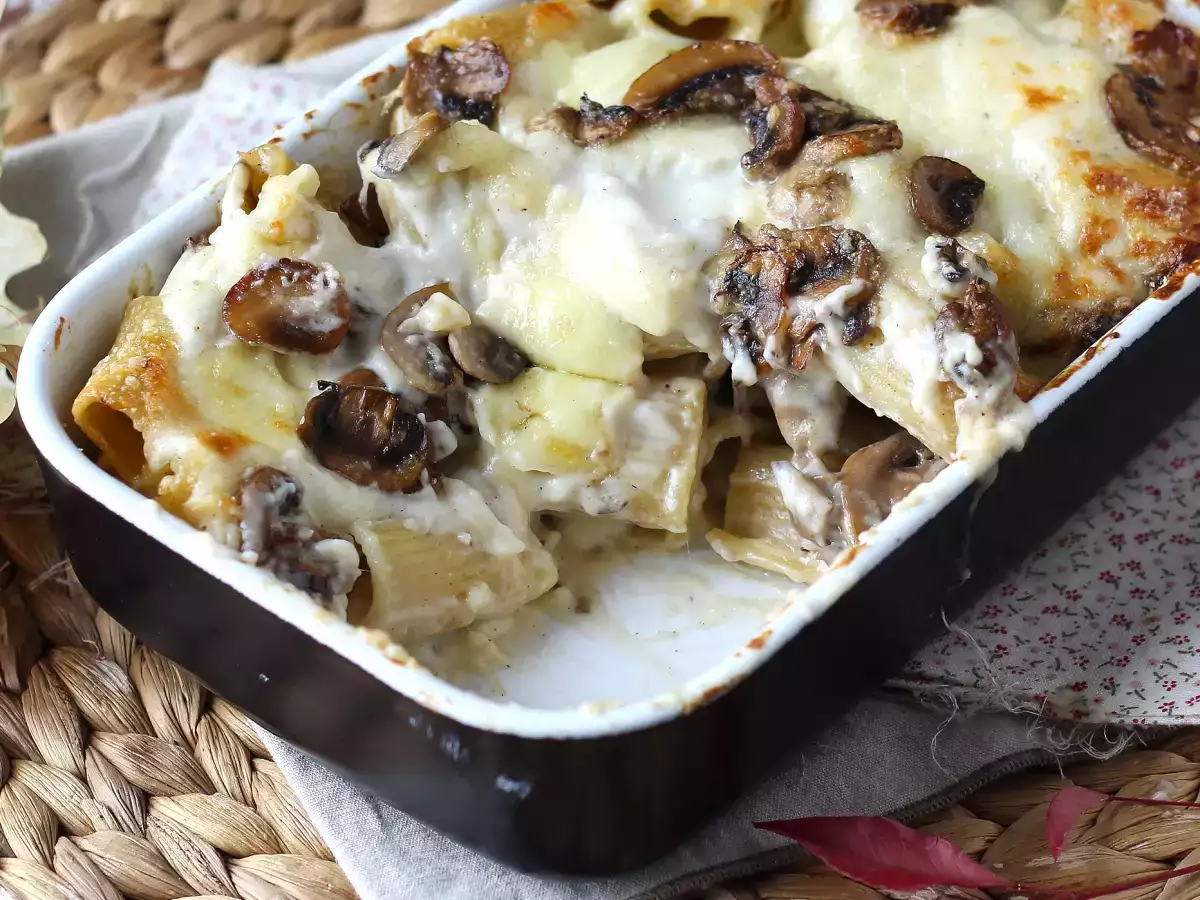Pasta al forno ai funghi: idealny kremowy i żylasty przepis na jesień - zdjęcie 3