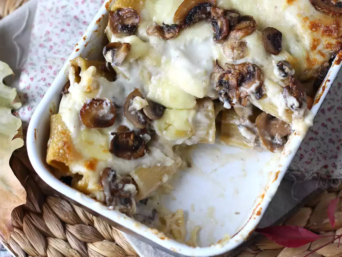 Pasta al forno ai funghi: idealny kremowy i żylasty przepis na jesień - zdjęcie 5