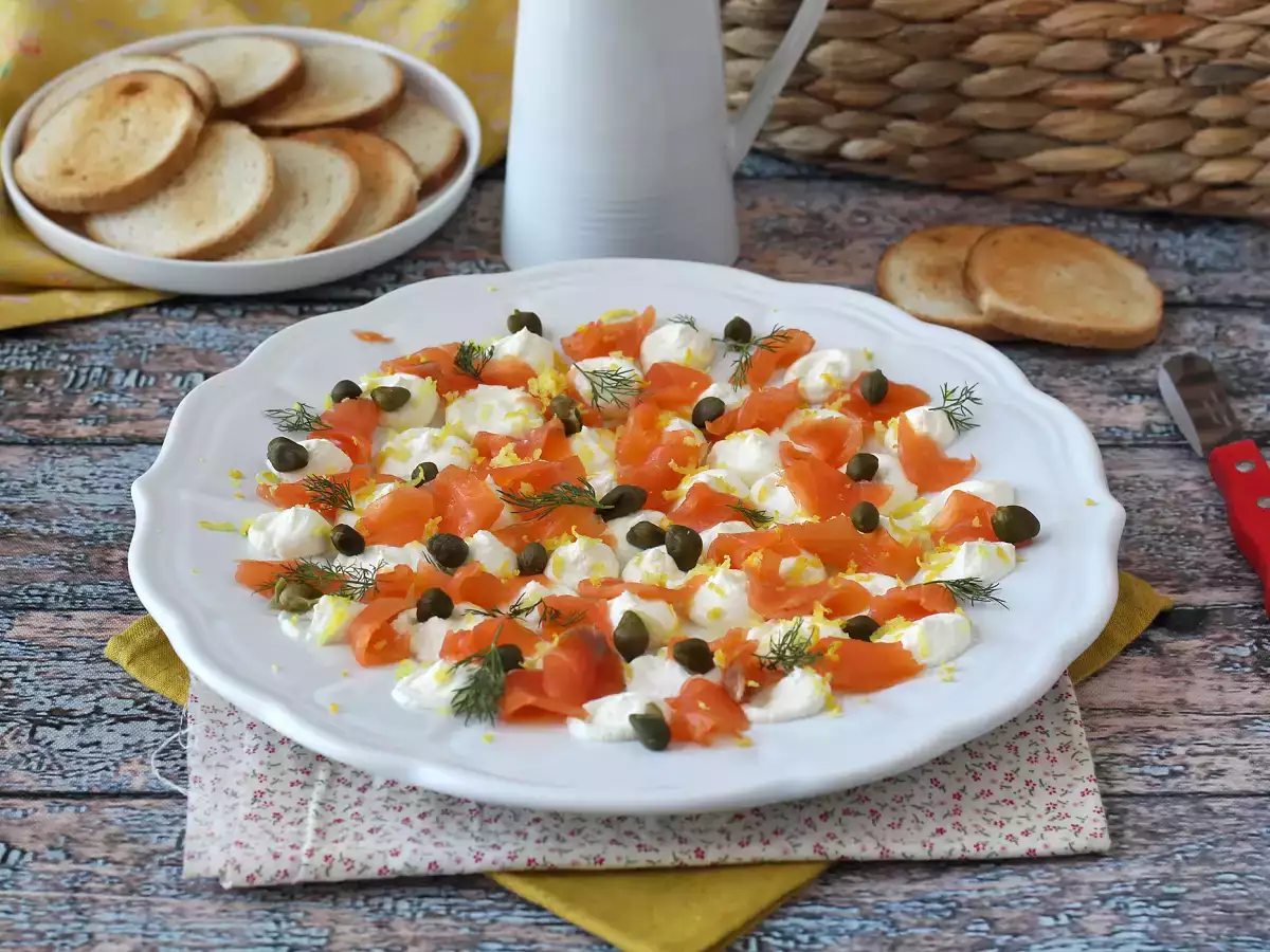 Pasta aperitif z wędzonego łososia - zdjęcie 2
