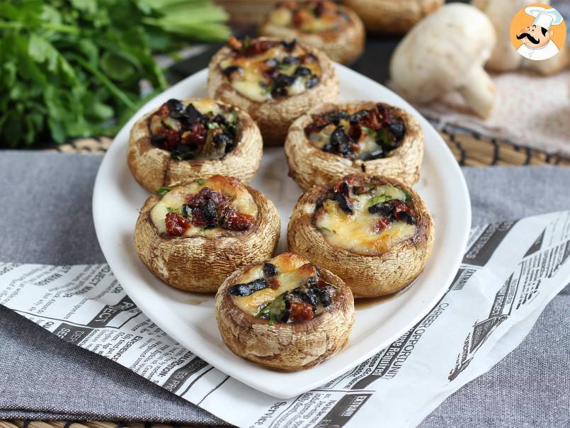 Pieczarki faszerowane i pieczone (świetny pomysł na aperitif) - zdjęcie 2