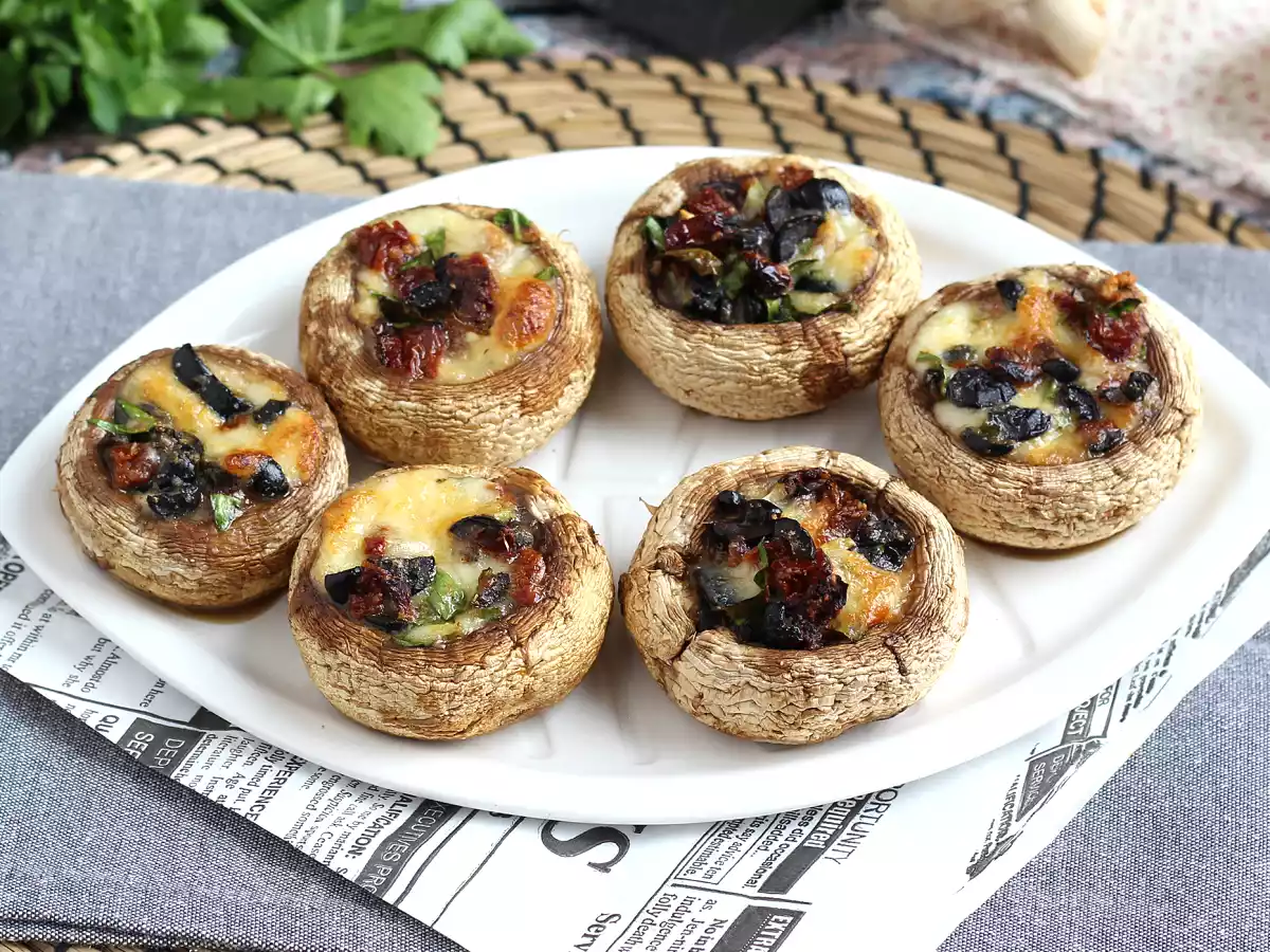 Pieczarki faszerowane i pieczone (świetny pomysł na aperitif) - zdjęcie 5
