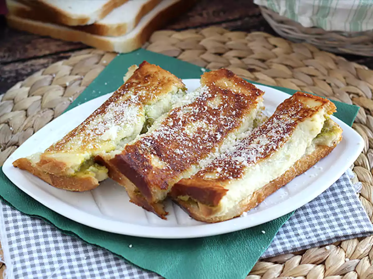 Pikantne tosty francuskie z pesto - zdjęcie 3