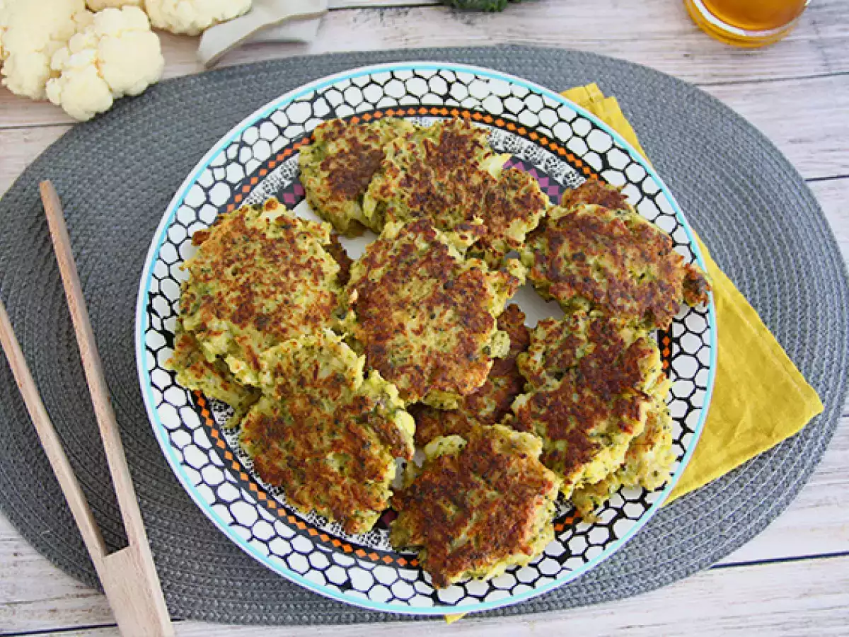 Placki z kalafiora i brokuła z curry - zdjęcie 2