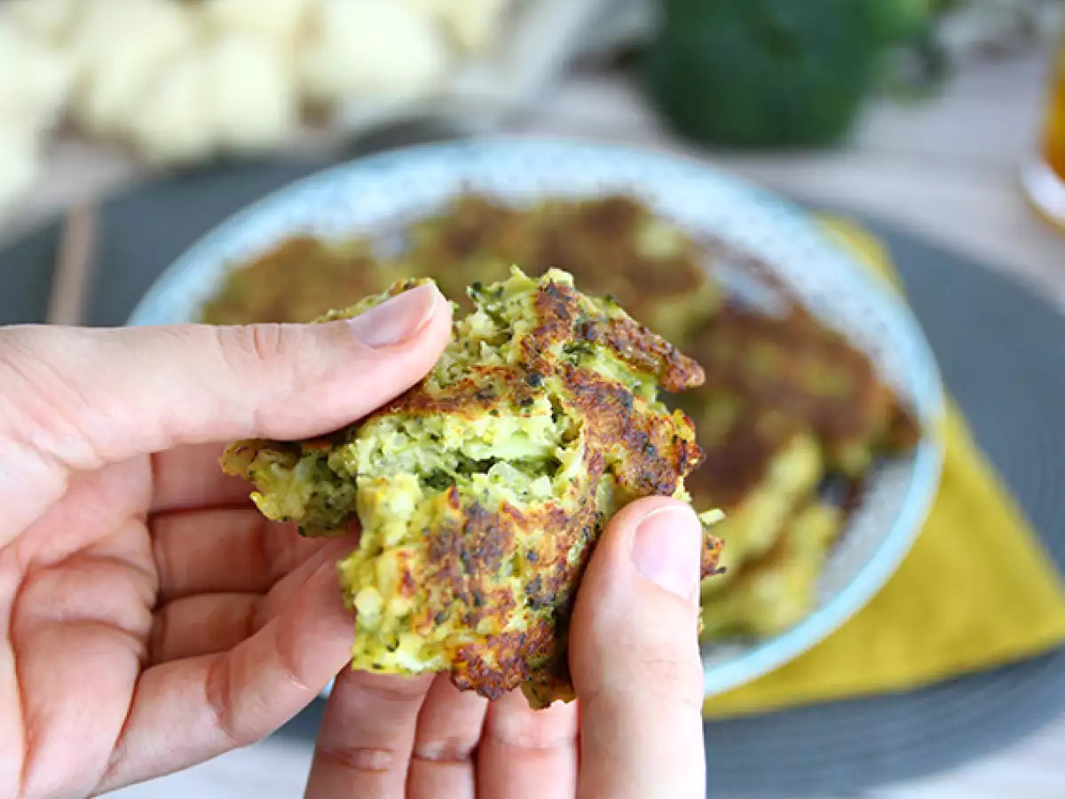Placki z kalafiora i brokuła z curry - zdjęcie 3