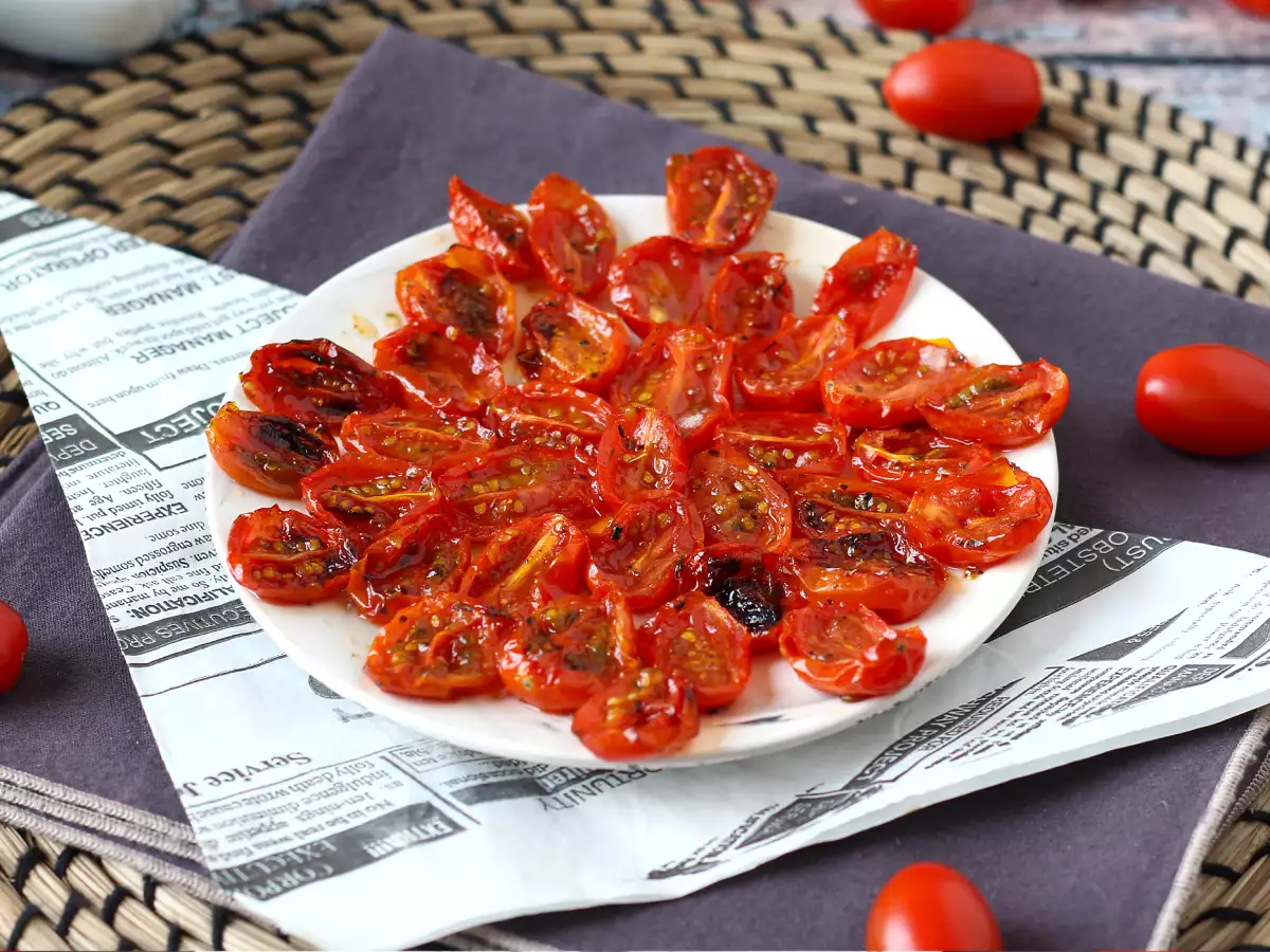 Pomidorki koktajlowe confit z frytkownicy beztłuszczowej - zdjęcie 2