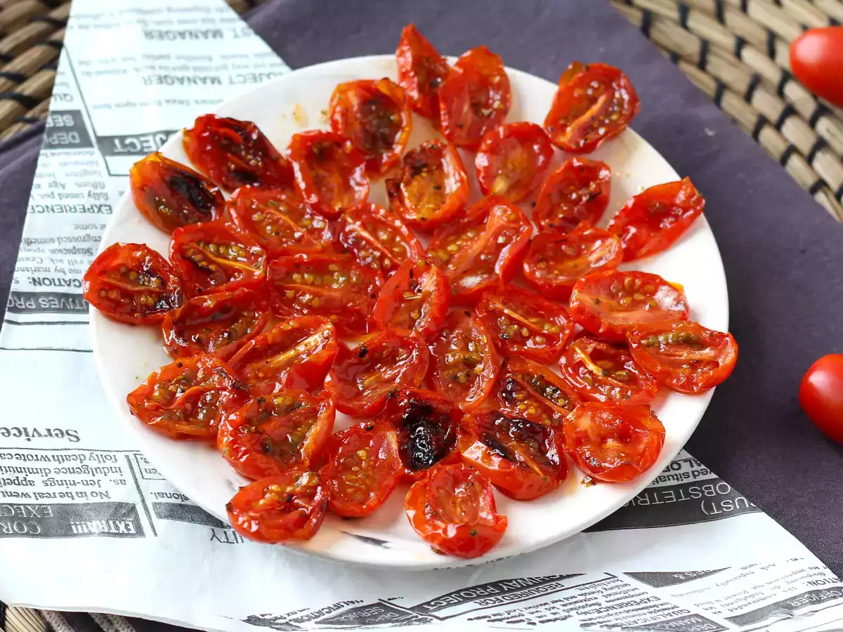 Pomidorki koktajlowe confit z frytkownicy beztłuszczowej - zdjęcie 3