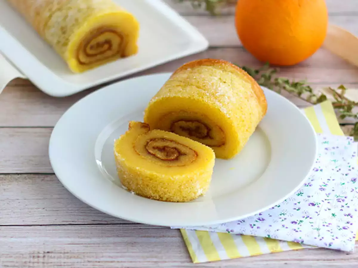 Portugalska rolada pomarańczowa – Torta de laranja