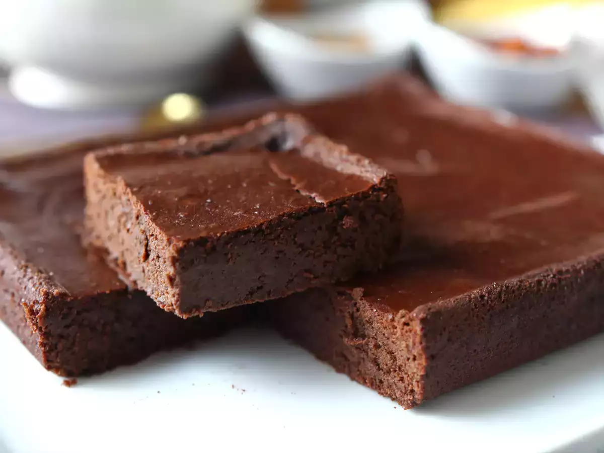 Proteinowe brownie czekoladowe z czerwoną fasolą