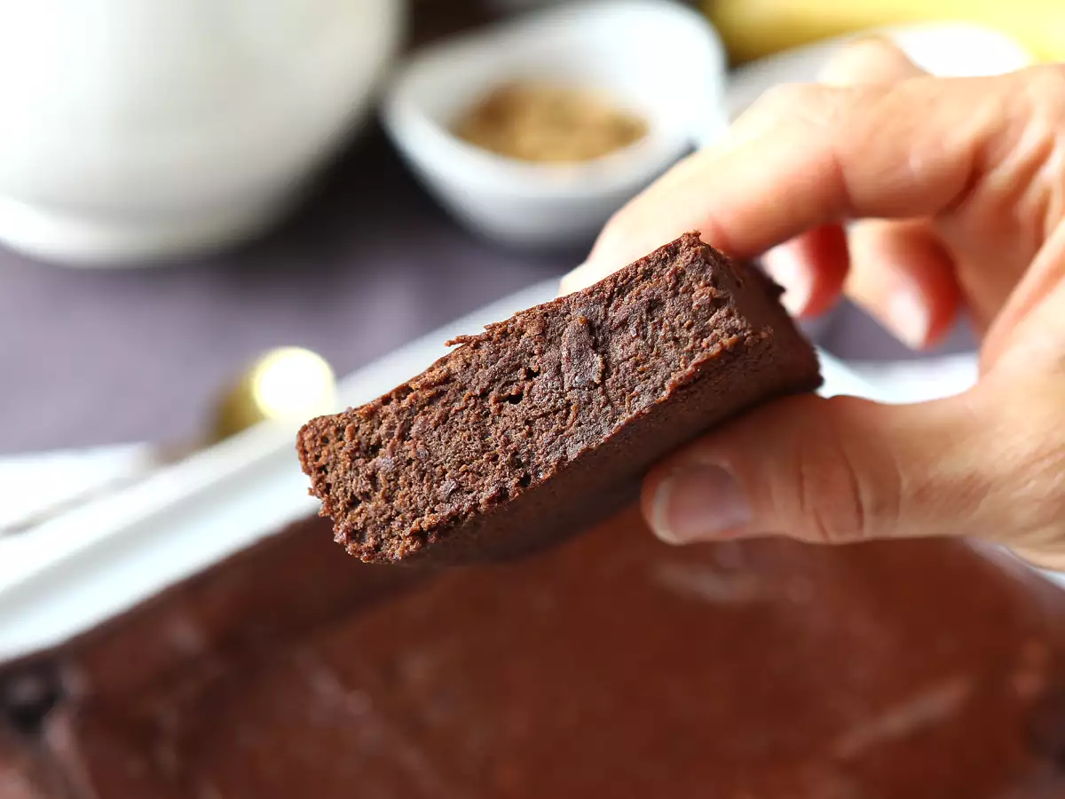 Proteinowe brownie czekoladowe z czerwoną fasolą - zdjęcie 3