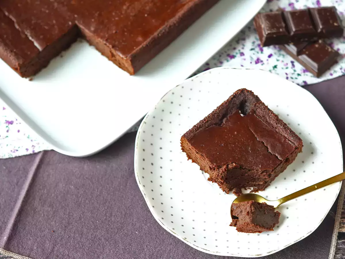 Proteinowe brownie czekoladowe z czerwoną fasolą - zdjęcie 7